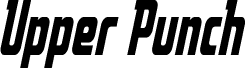 Upper Punch Condensed Italic шрифт