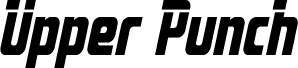 Upper Punch Laser Italic