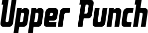 Upper Punch Semi-Italic шрифт