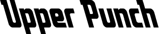 Upper Punch Super-Leftalic шрифт