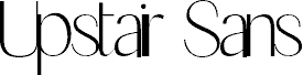 Upstair Sans Regular