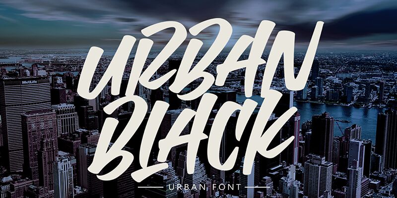 Urban Black Schriftart
