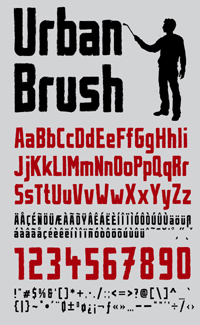 Urban Brush Carattere