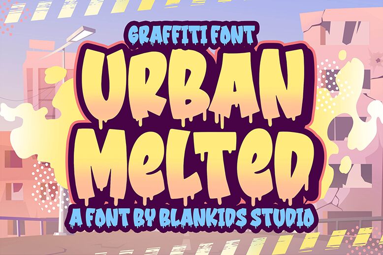 Urban Melted Schriftart