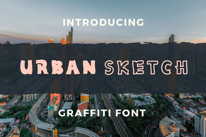 Urban Sketch Schriftart