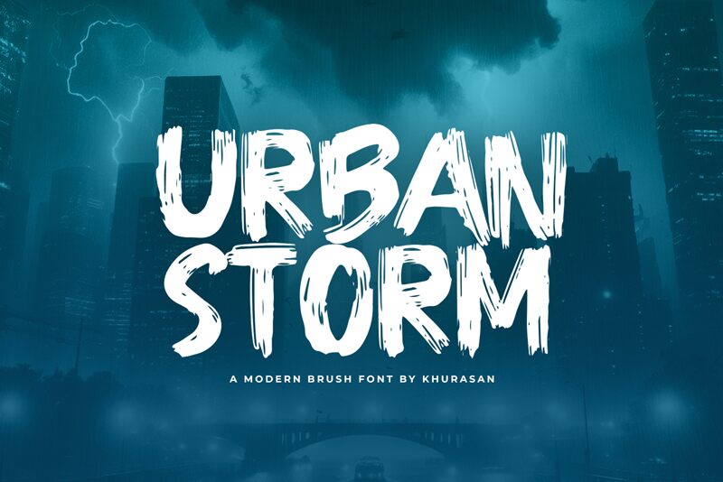Urban Storm Schriftart