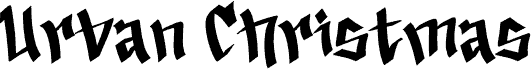 Preview of the Urban Christmas Demo font