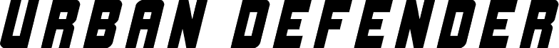 Ukážka písma Urban Defender Title Italic