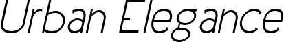 Urban Elegance Italic
