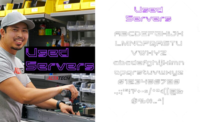 Used Servers Schriftart