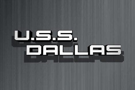 U.S.S. Dallas Schriftart