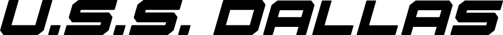 U.S.S. Dallas Bold Italic