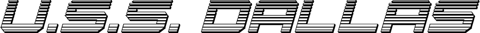 U.S.S. Dallas Chrome Italic