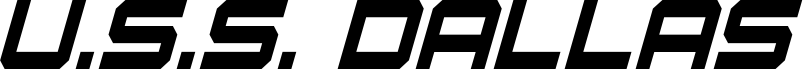 U.S.S. Dallas Condensed Italic
