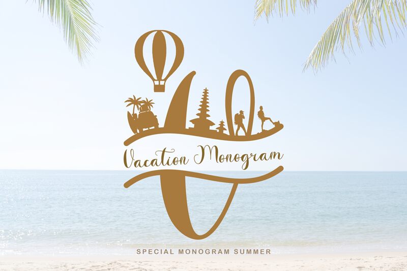 Vacation Monogram Czcionka