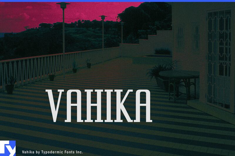 Vahika الخط