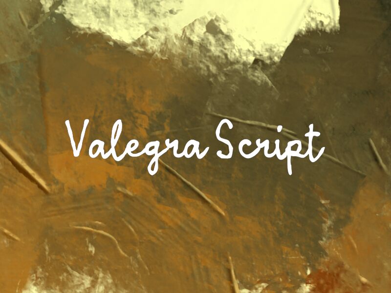 Valegra Script Carattere