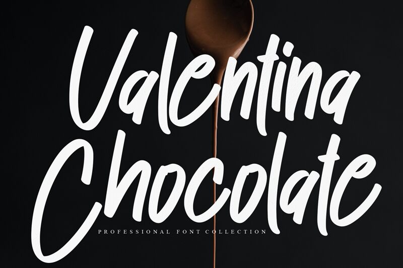 Valentina Chocolate Schriftart