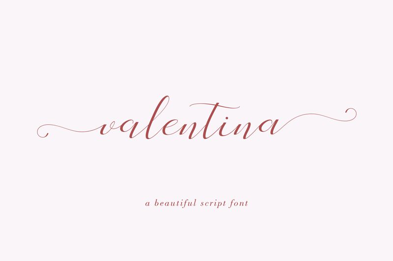 valentina Schriftart
