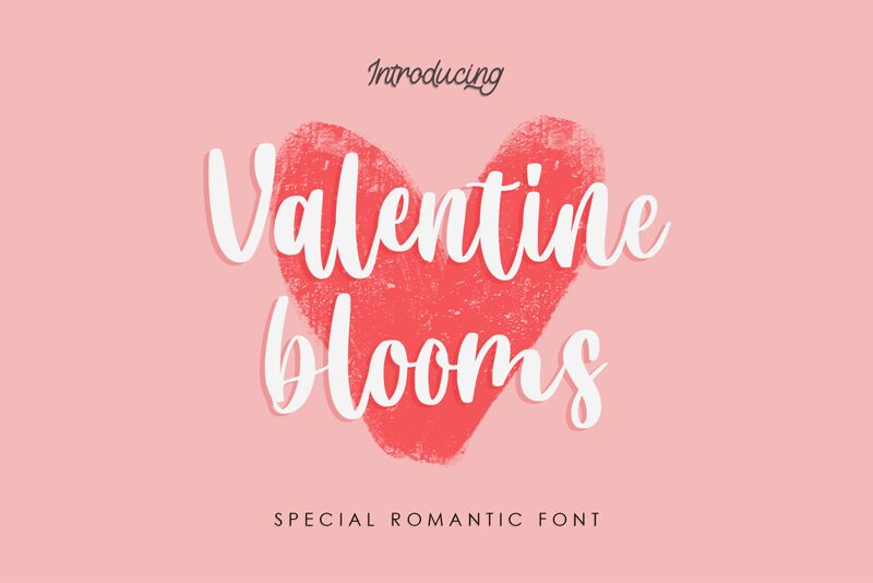 Valentine Blooms Schriftart