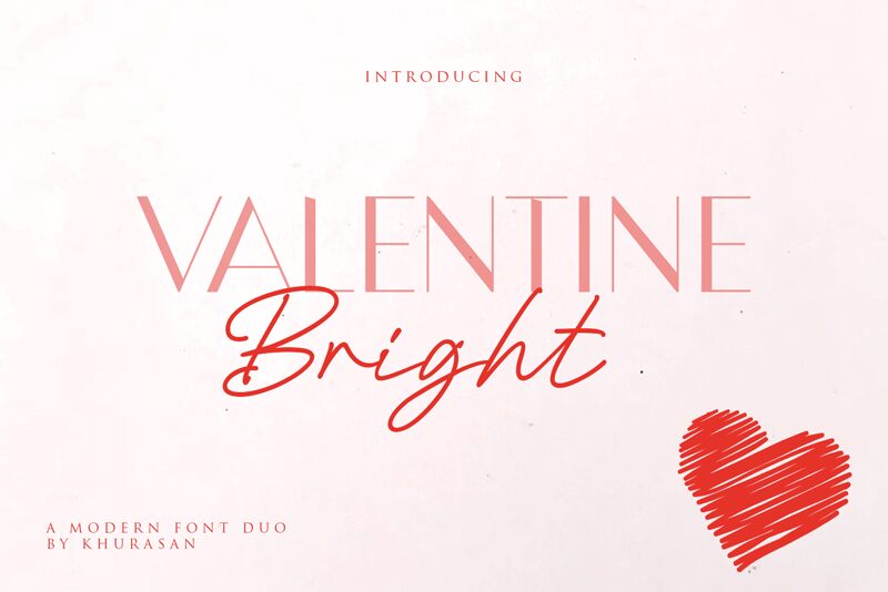 Valentine Bright Schriftart
