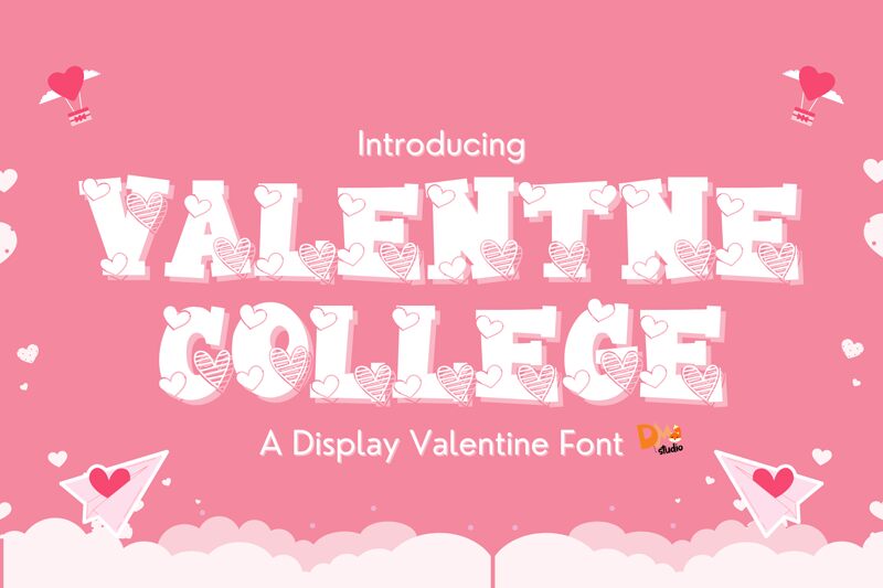 Valentine College Font
