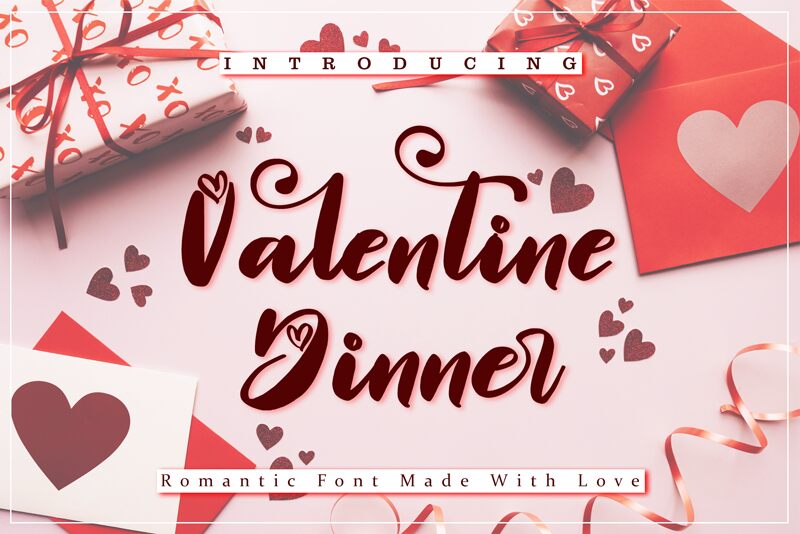 Valentine Dinner Schriftart