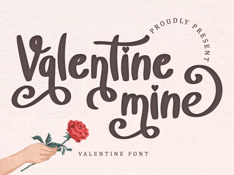 Valentine Mine Schriftart
