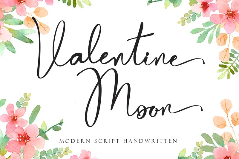 Valentine Moon Czcionka