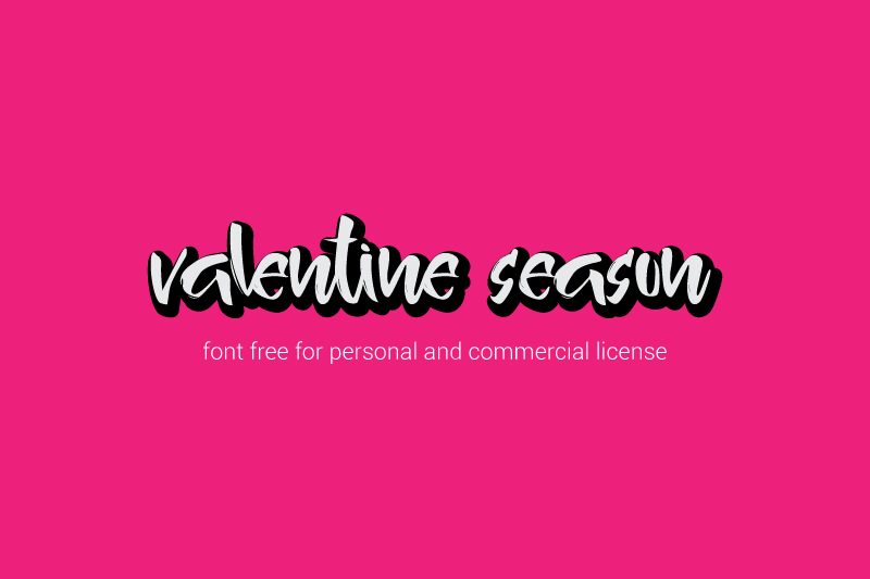 valentine season Schriftart