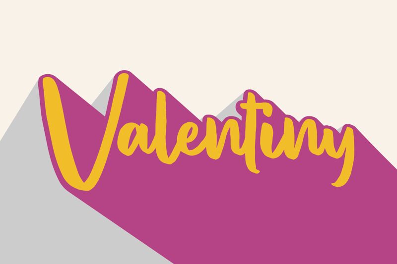 Valentiny Schriftart