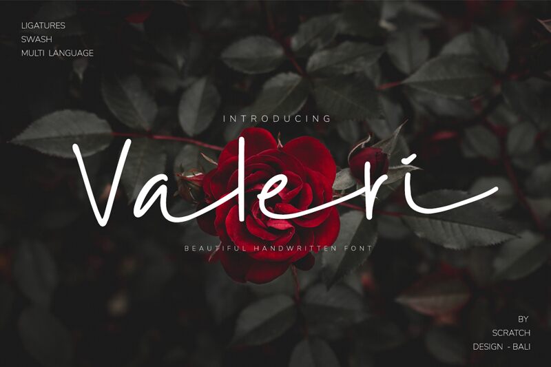 Valeri Schriftart