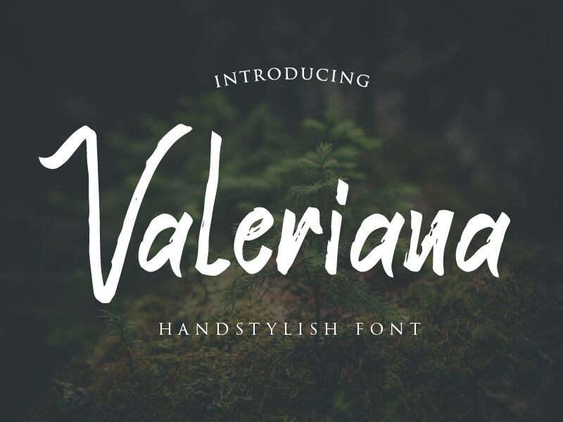 Valeriana Schriftart