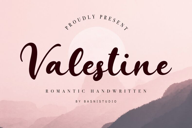 Valestine Schriftart