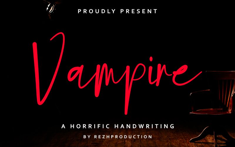 Vampire Schriftart