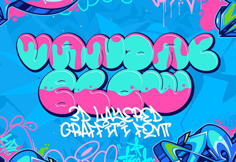 Vandal Blow Graffiti Schriftart