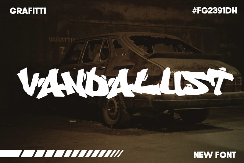 Vandalust Graffiti Carattere