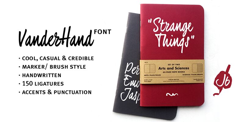 VanderHand Czcionka