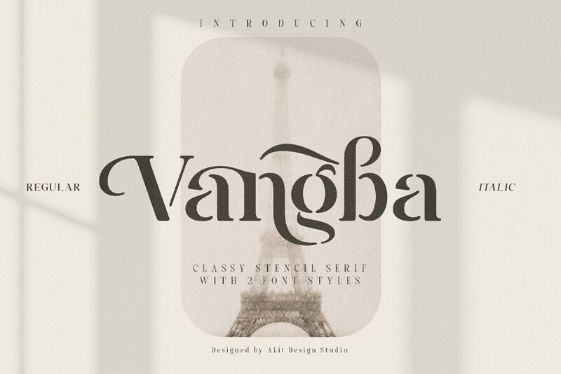Vangba Schriftart