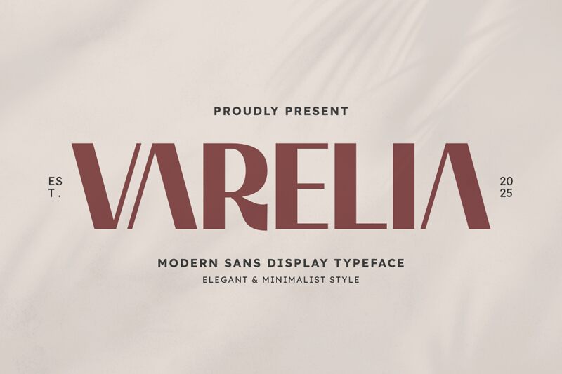 Varelia Regular — Font presentation