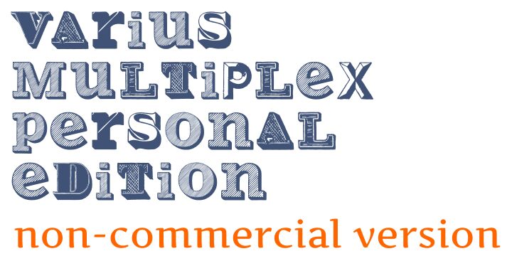 Varius Multiplex Schriftart
