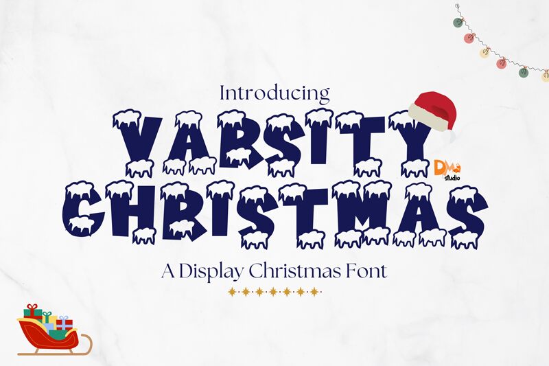 Varsity Christmas Font