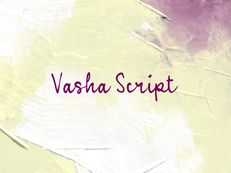 Vasha Script Шрифт