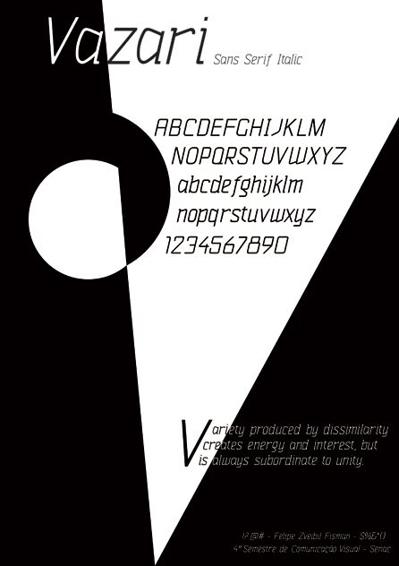 Vazari Sans Serif Schriftart