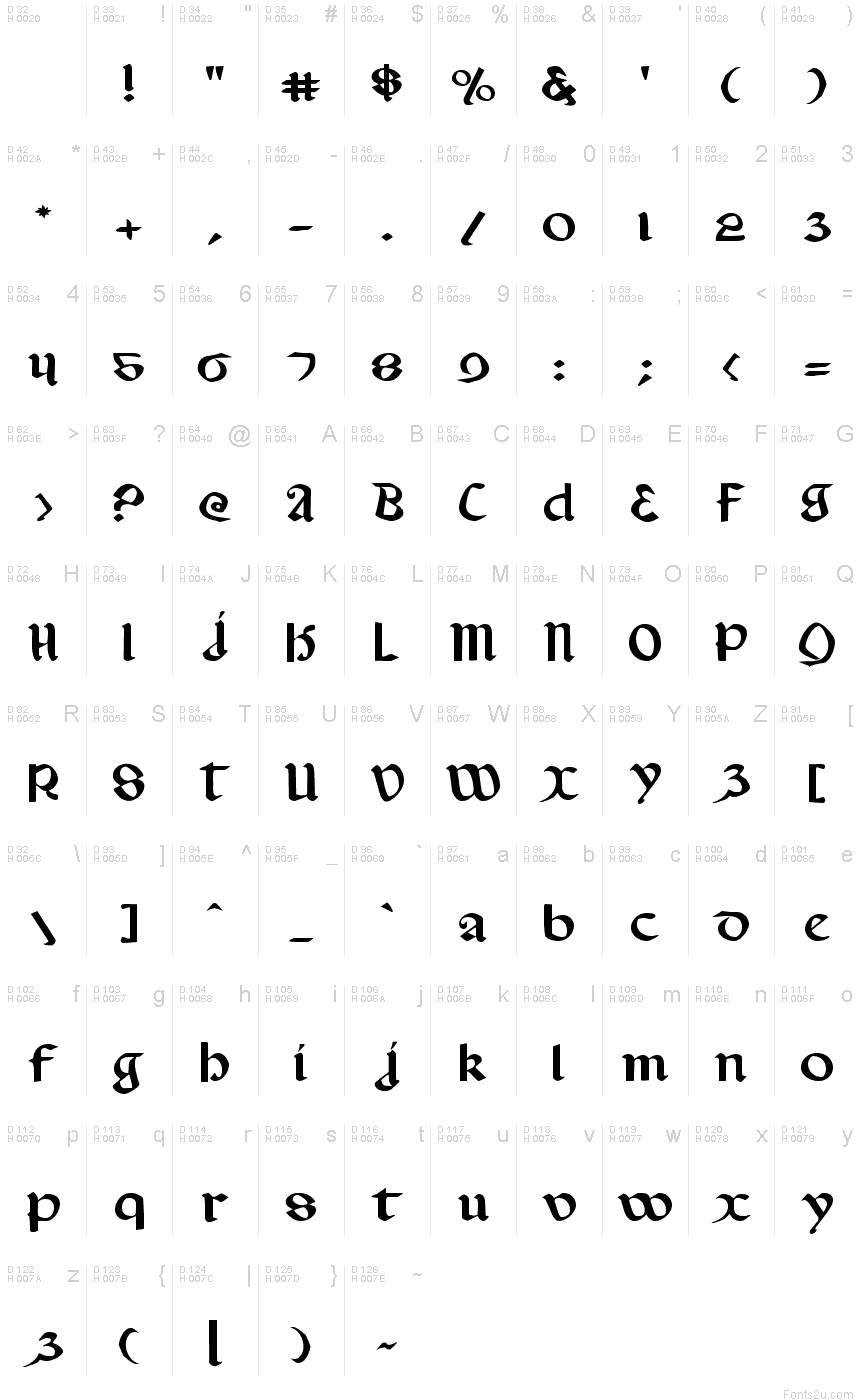 Valerius Expanded font | Fonts2u.com