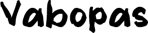Preview of the Vabopas font