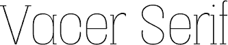 Vacer Serif Personal Thin