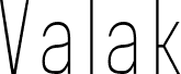 Valak Extra Condensed Light