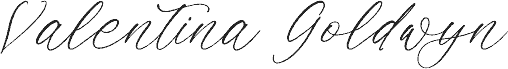 Valentina Goldwyn DEMO VERSION Italic 字体