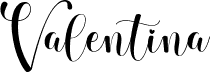 Podgląd czcionki Valentina Regular